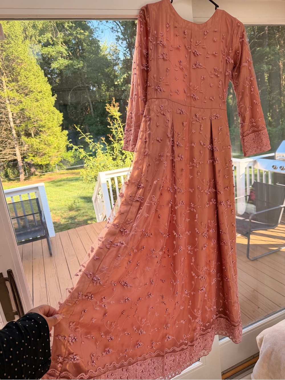 Women’s or girl’s Embroidered Long Sleeve Dress